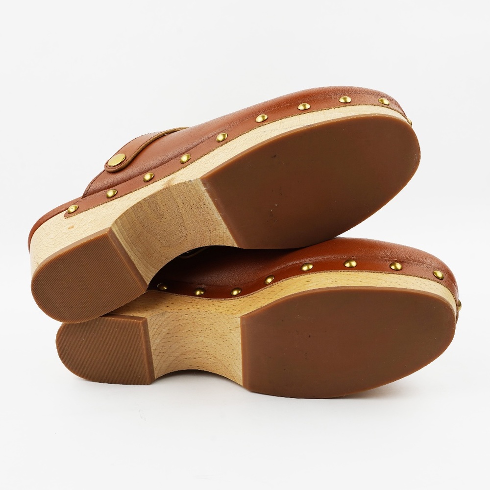 J. Crew Brown Leather Clogs - Picture 7 of 7